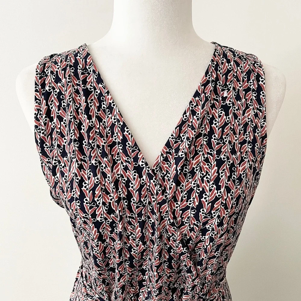 LOFT Outlet | Petite Floral Print Faux Wrap Tie Waist Dress *NWT* - Picture 2 of 12